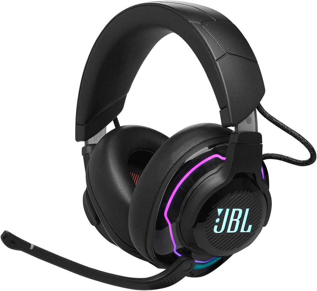 JBL Quantum 910 Over-Ear Gaming Kopfhörer – Wireless 2,4 GHz, Bluetooth 5.2 und 3,5 mm Klinke – Mit