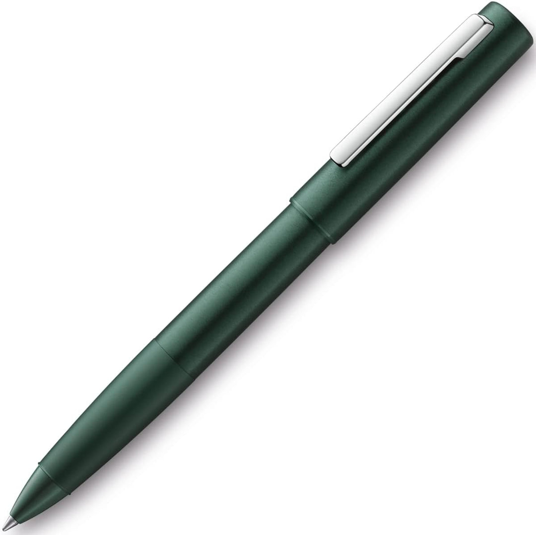 LAMY aion Tintenroller 377 – Rollpen aus nahtlos tiefgezogenem Aluminium in der Farbe Dunkelgrün mit