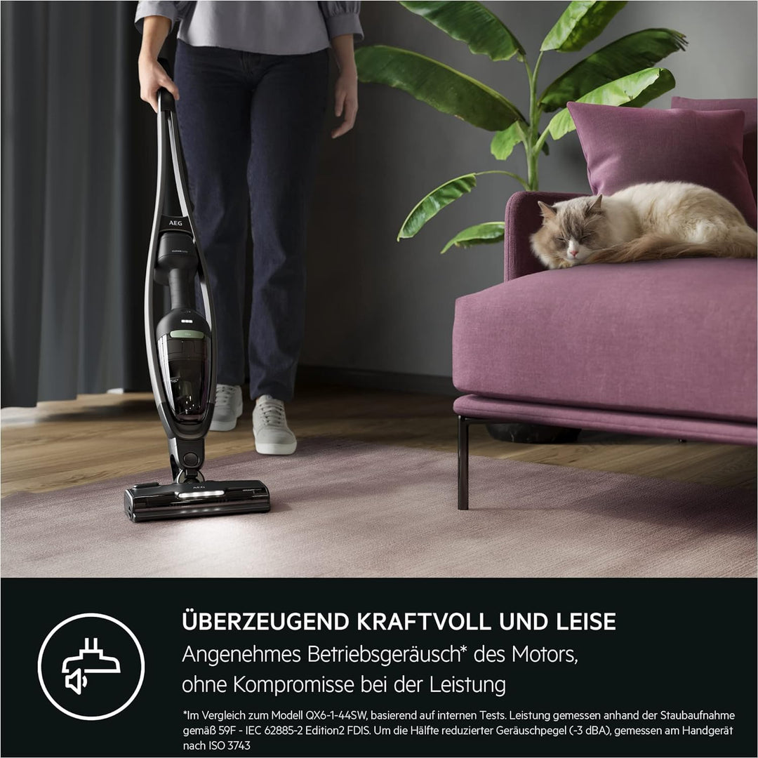 AEG CLEAN ÖKO 6000 AS62B25OKO Akku-Staubsauger, 2in1, angenehm leise 79 dB(A), 47 Prozent Recyclingm