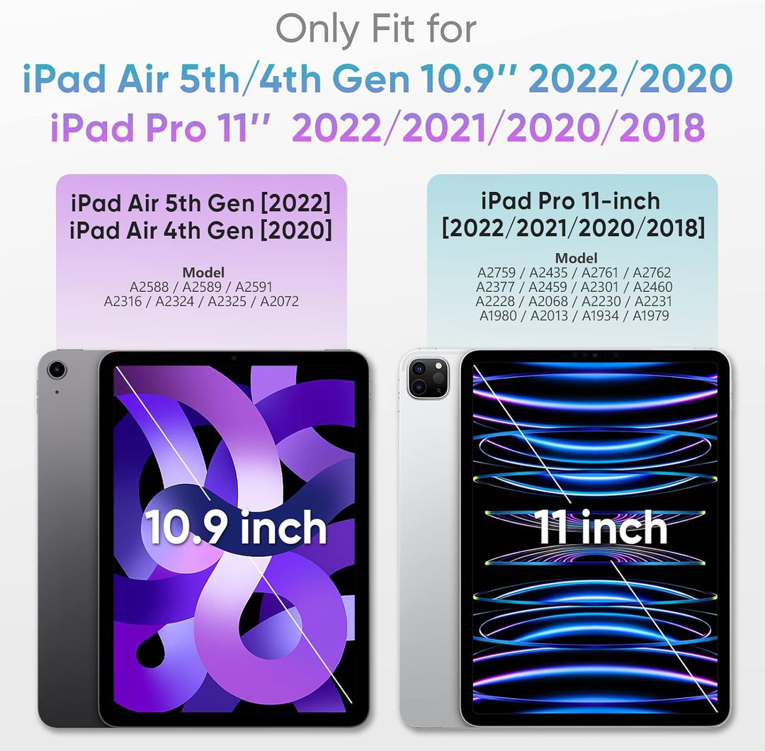 SEYMAC Hülle für iPad Air 5. / 4. Generarion 2022/2020 10,9 Zoll, iPad Air 5 Hülle, Stossfeste iPad