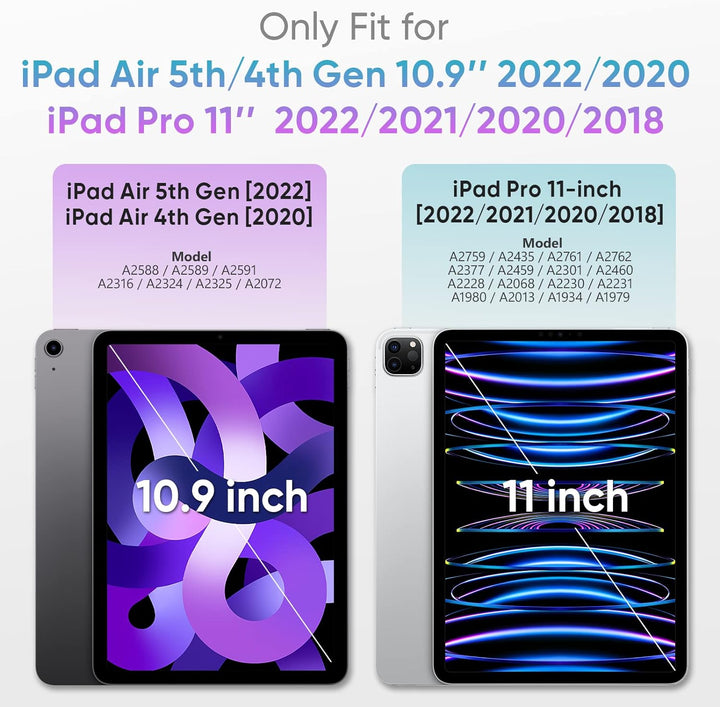 SEYMAC Hülle für iPad Air 5. / 4. Generarion 2022/2020 10,9 Zoll, iPad Air 5 Hülle, Stossfeste iPad
