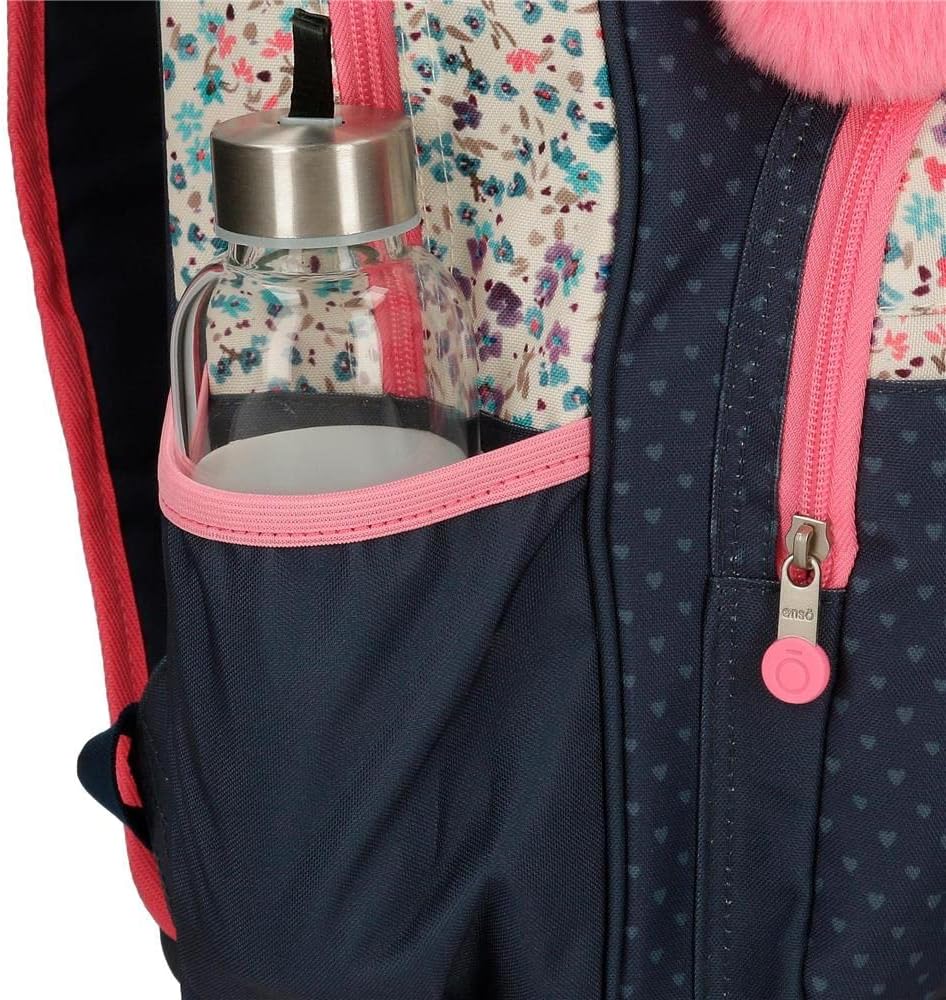 Enso Travel Time Kleiner Rucksack, Blau, 23 x 28 x 10 cm, Polyester, 6,44 l, Kleiner Rucksack