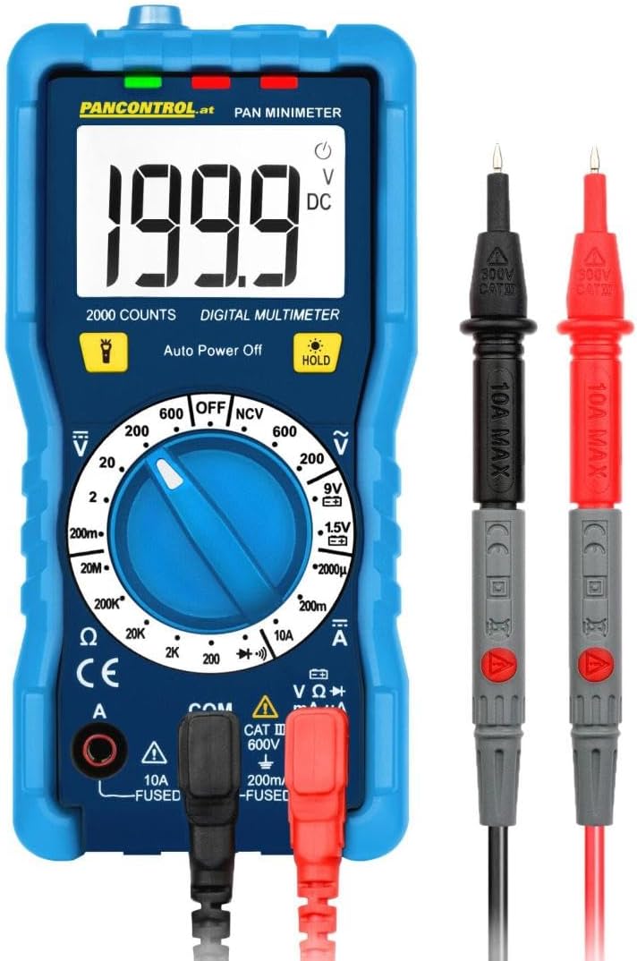 Kopp Digital-Multimeter CAT III 600V mit kontaktlosem Spannungsprüfer, 196402082