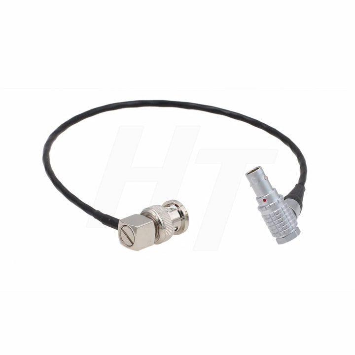 HangTon Timecode-Kabel für V-Raptor Komodo, rechtwinklig, 9-polig, 25 cm RA BNC 25 cm, RA BNC 25 cm