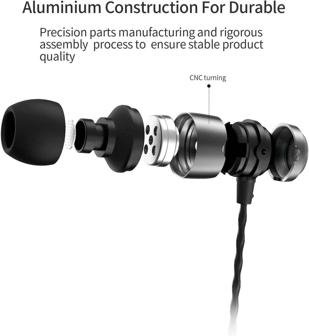 SoundMAGIC E50C Wired Earphones with Microphone, In-Ear HiFi Headphones, Good Noise Isolating Headph