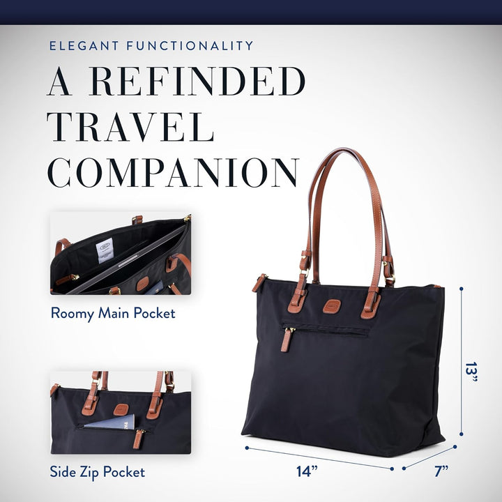 Bric's Grosser 3-in-1-Shopper X-Bag, Einheitsgrösse.Schwarz 36 Schwarz, 36 Schwarz