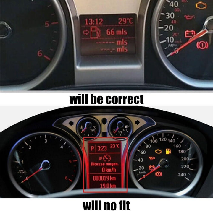 SPORTARC 1 x LCD-Display, LCD-Display für Ford Focus C-Max Galaxy Kuga Instrumente Cluster Armaturen