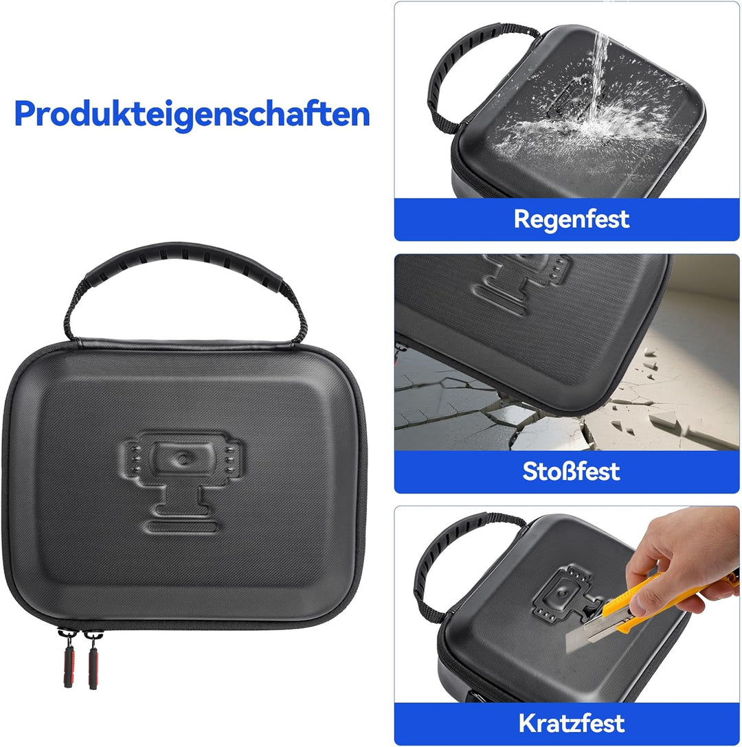 DJI Osmo Pocket 3 Zubehör, Tasche + Objektivschutz + Displayschutzfolie, Tragbarer Aufbewahrungs Kof