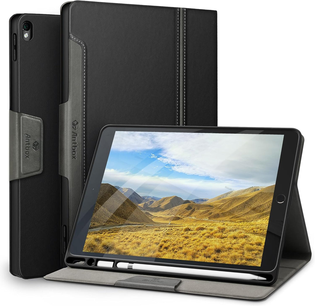 Antbox Hülle für iPad Air 3 2019 10.5 Zoll/iPad Pro 10.5 2017 mit Apple Pencil Halter Auto Schlaf/Wa