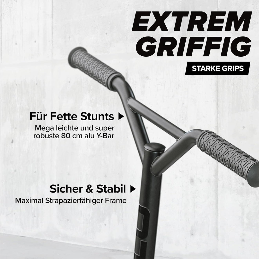 Apollo Stunt Scooter - Genius Pro | Robuster Kinder Scooter mit ABEC 9 Kugellager | Trick Roller, Tr