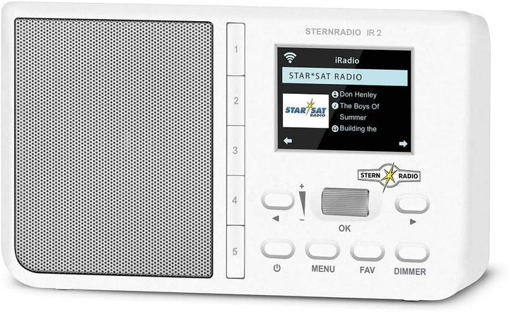 TechniSat STERNRADIO IR 2 - kompaktes Internetradio (WLAN, wechselbarer Akku, Farbdisplay, änderbare
