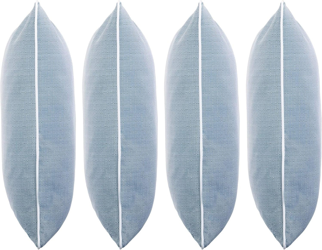 Brandsseller Outdoor Garten Kissen Dekokissen Leinenoptik strukturiert Schmutz- und Wasserabweisend