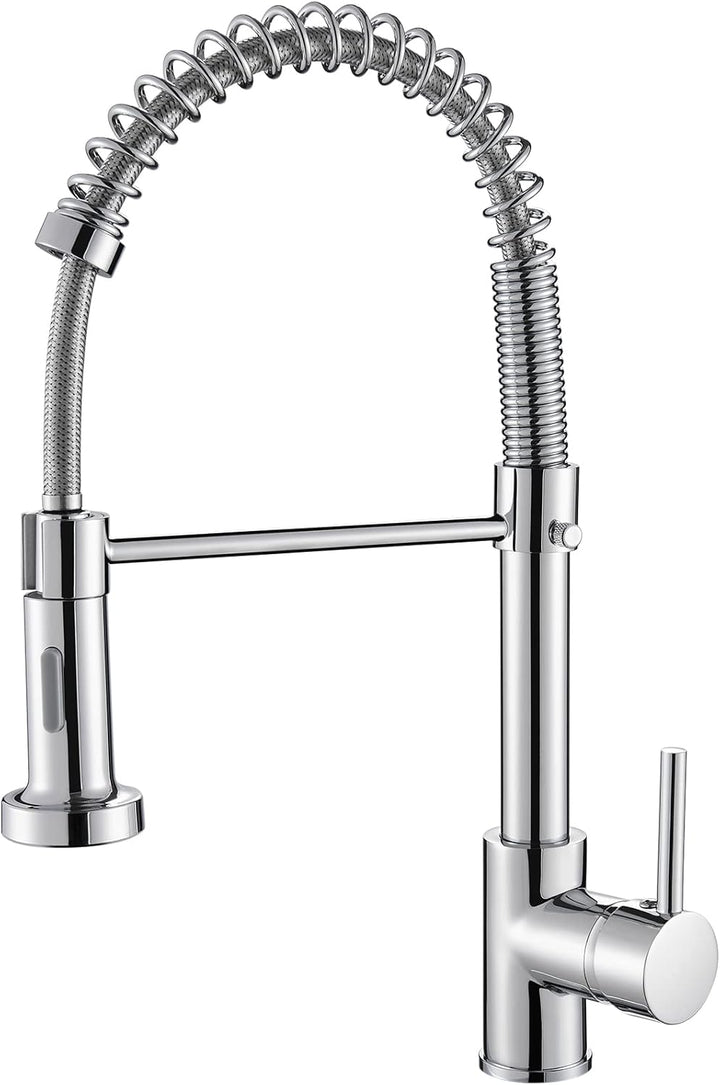 Cobbe Wasserhahn Küche, Spring Küchenarmatur mit Pull Down Sprüher Brause, 2 Sprühfunktionen, 360° D
