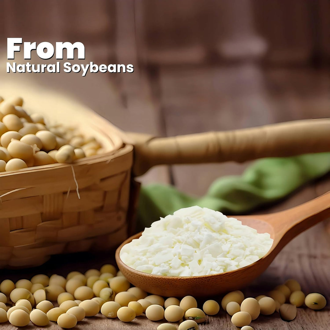 Kerzenherstellungs-Set Sojawachs-Anfängerset mit natürlichem Sojawachs, DIY-Kerzenzubehör, einschlie