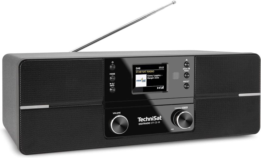 TechniSat DIGITRADIO 371 CD IR - Stereo Internetradio (DAB+, UKW, CD-Player, WLAN, Bluetooth, Farbdi