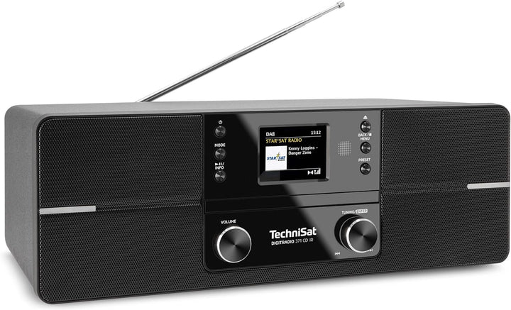 TechniSat DIGITRADIO 371 CD IR - Stereo Internetradio (DAB+, UKW, CD-Player, WLAN, Bluetooth, Farbdi