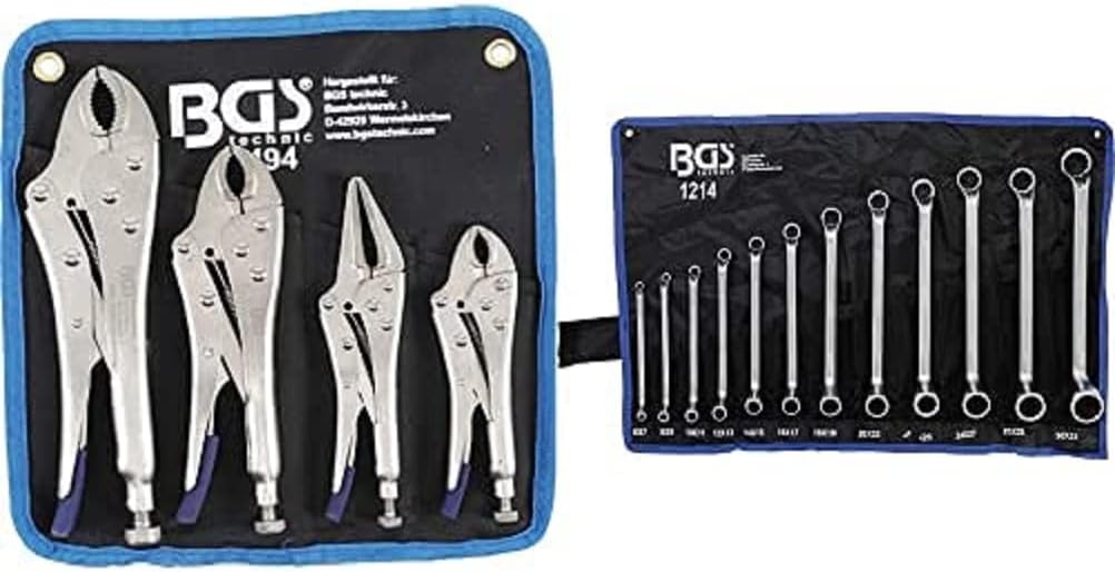 BGS 494 | Gripzangen-Satz | 4-tlg. | Gripzange 140/185/220 mm | Langbeck-Gripzange 175 mm + 1214 | D