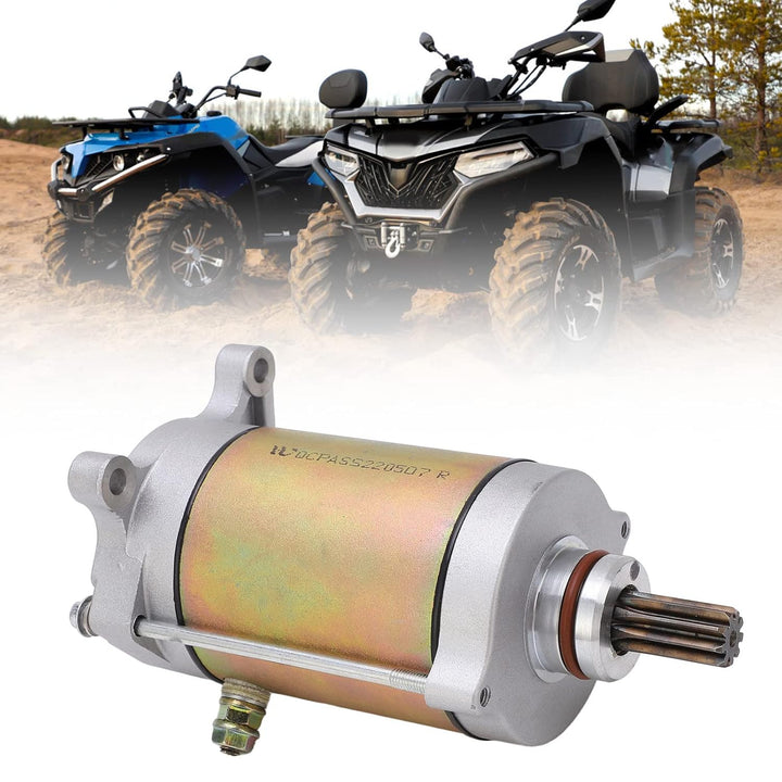 aqxreight Anlasser, ATV Anlasser 9 Zähne Elektromotor Anlasser OE 0GR0 091100 Ersatz für CFMoto UFOR