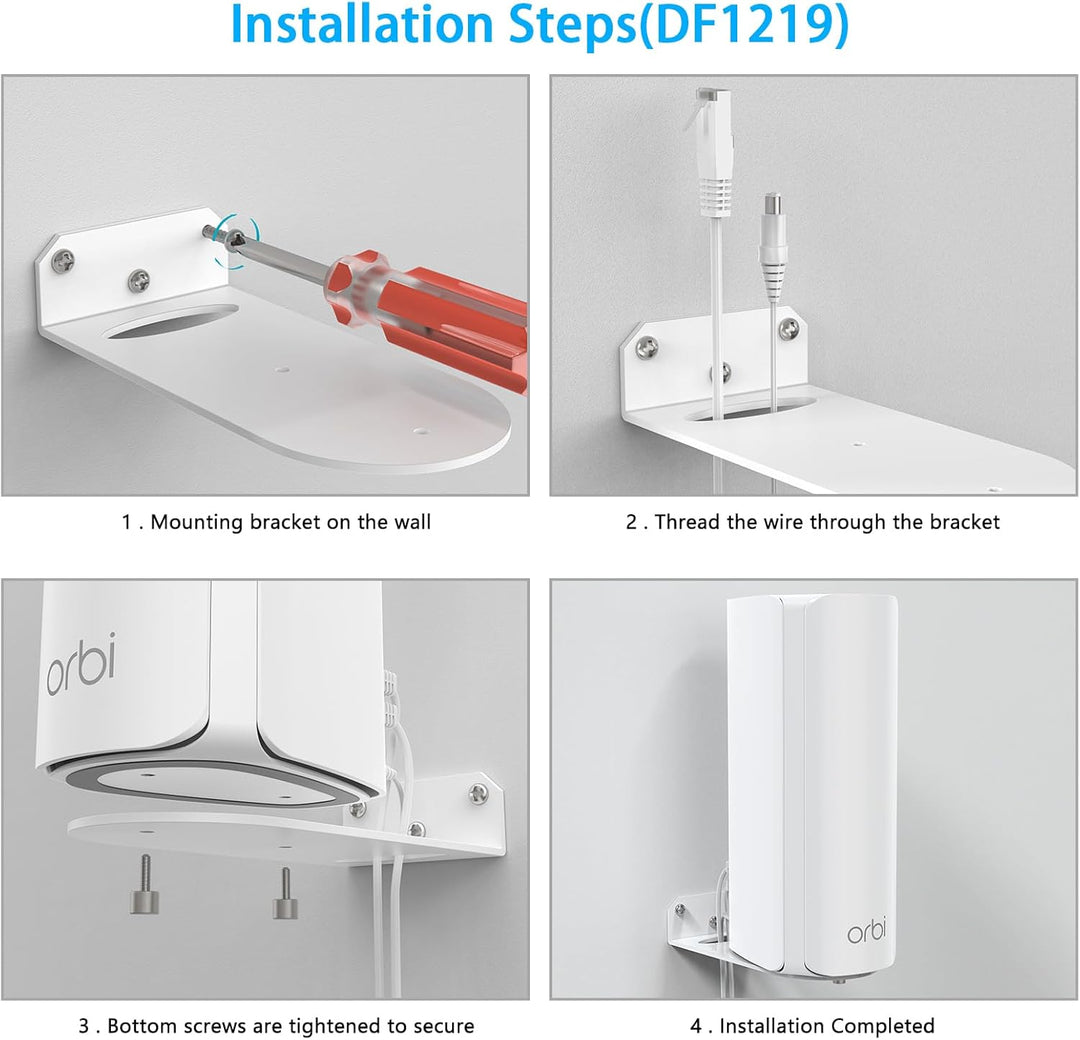 HOLACA Wandhalterung Kompatibel mit Orbi WiFi 7 Mesh-Netzwerksystem (770-Serie), Metallhalterung für