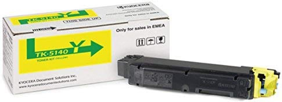 Kyocera 4105487 1T02NRANL0 TK-5140Y Tonerkartusche 5 Seiten gelb gelb Single, gelb Single