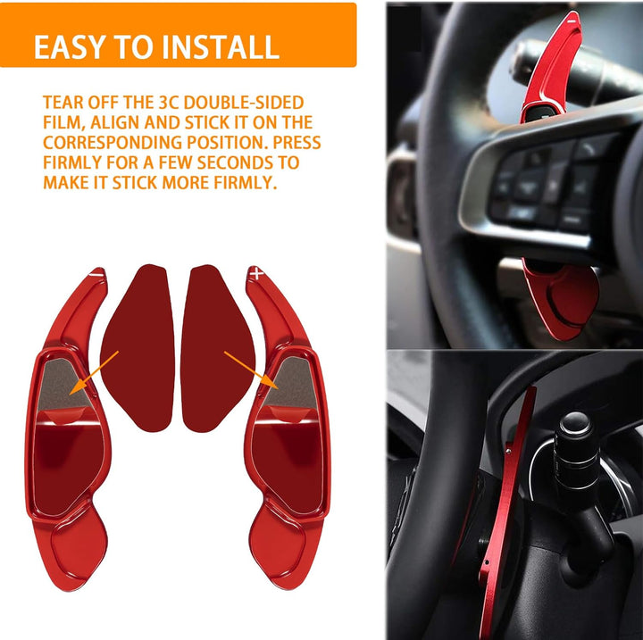 CTcar Aluminium Paddle Shifter Auto Lenkrad Paddle Shifter Verlängerungsabdeckung für F-Pace E-Pace