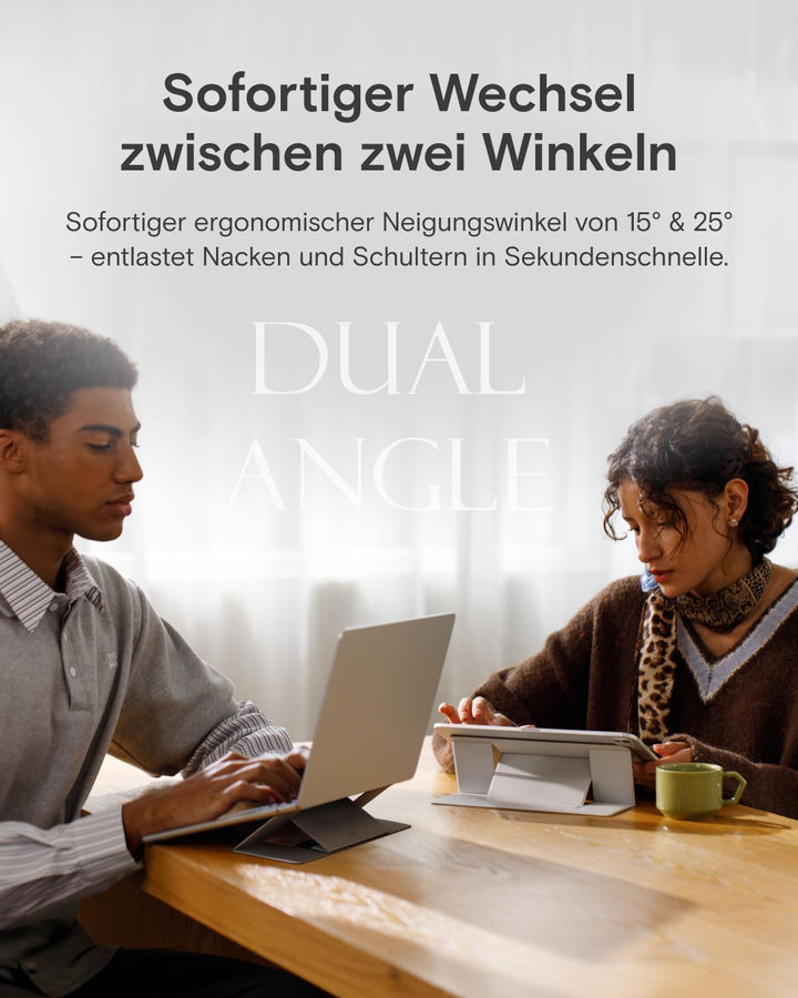 MOFT Laptop Ständer, Faltbarer Notebookständer mit 2 verstellbaren Winkeln, Tragbarer Universeller N