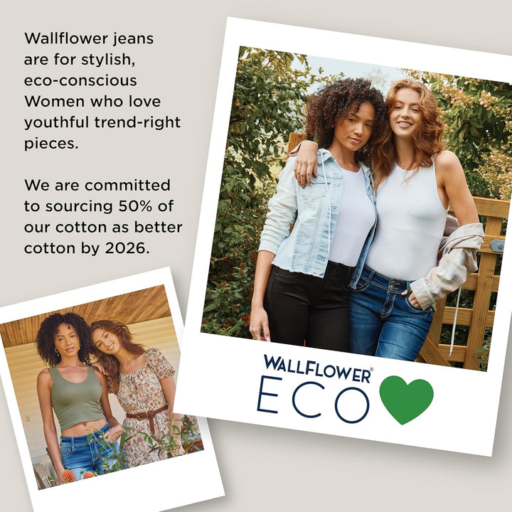 WallFlower Damen Luscious Curvy Bootcut Mid-Rise Insta Stretch Juniors (Standard und Plus) Jeans 44