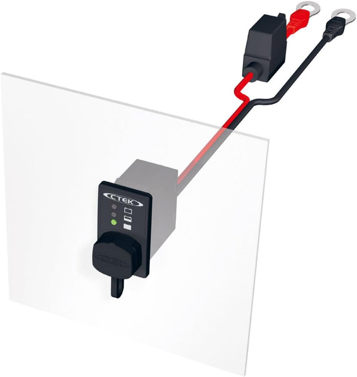 CTEK 56380 Komfort Indikator für den Einbau & Indicator Eyelet Für CTEK Batterieladegeräte der CT5 S