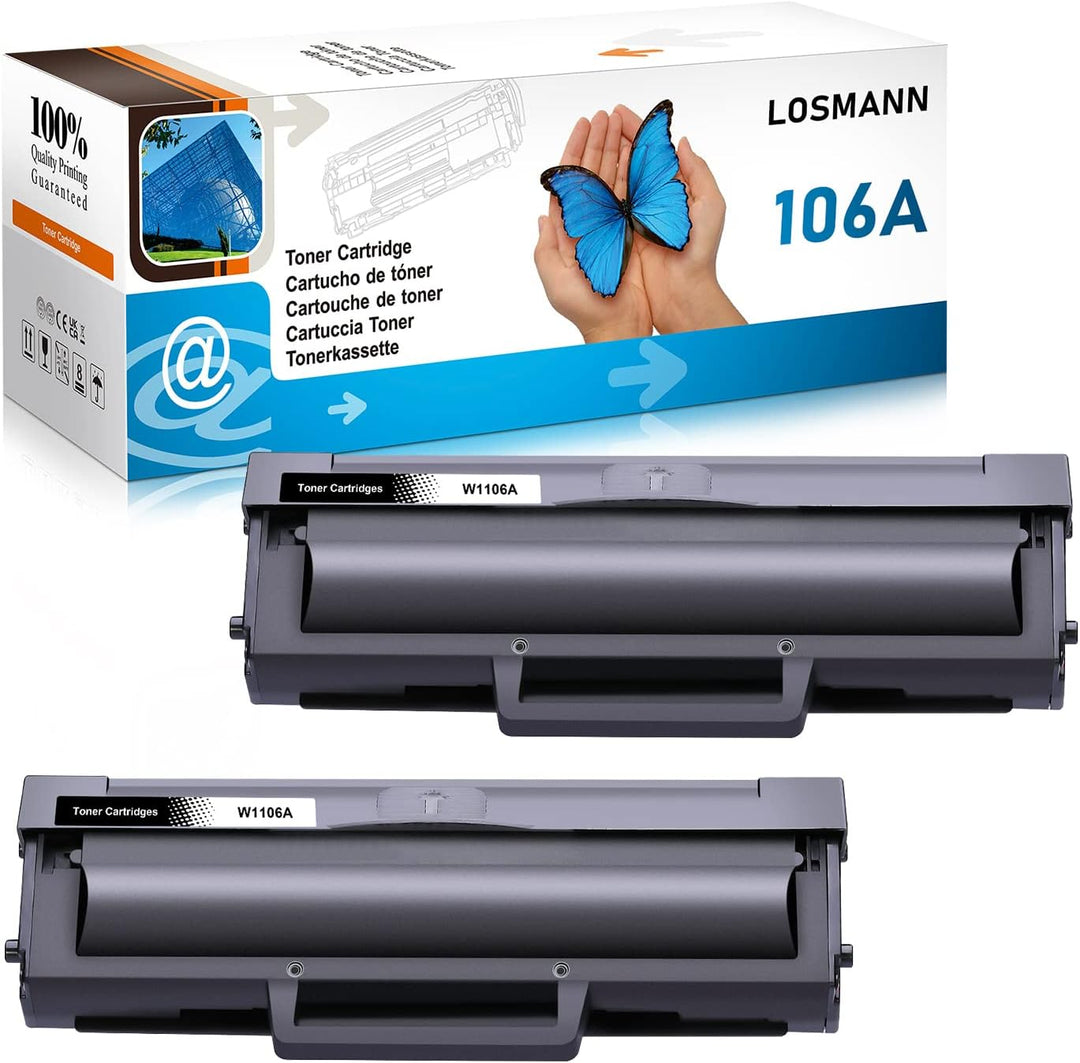 LOSMANN 106A Tonerkartuschen Kompatibel für HP 106A W1106A für HP Laser 107a 107r 107w MFP 135a 135r