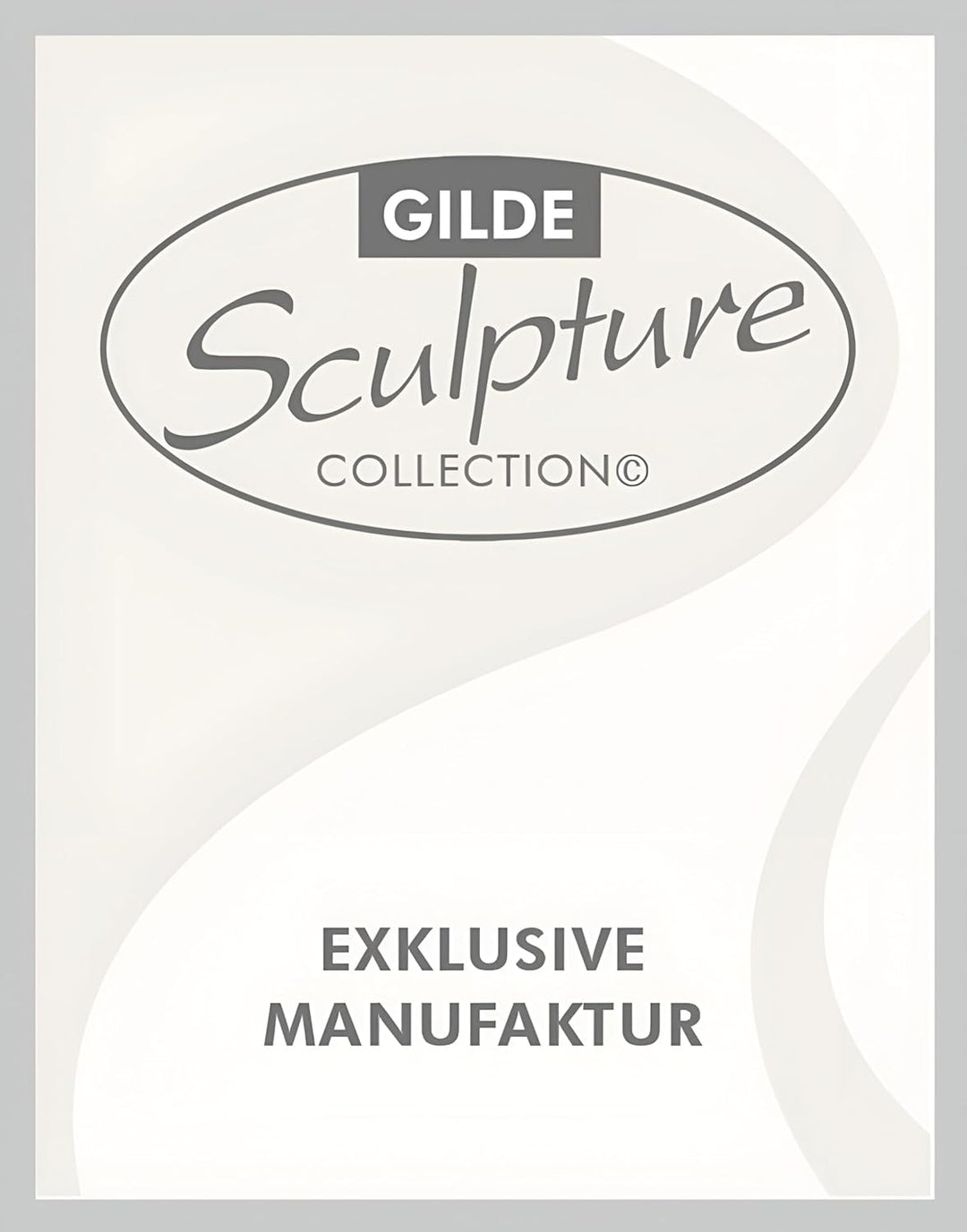 Skulptur Paar "Der Kuss" kniend, Farbe weiss