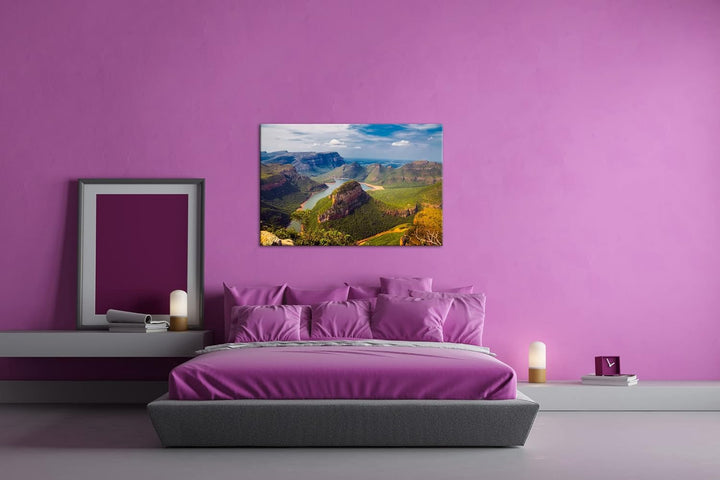 deyoli traumhafter Küstenlandschaft in Afrika Format: 80x60 als Leinwand, Motiv fertig gerahmt auf E