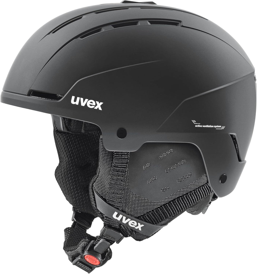 uvex rocket jr visor - Skihelm für Kinder - mit Visier - individuelle Grössenanpassung black matt 51