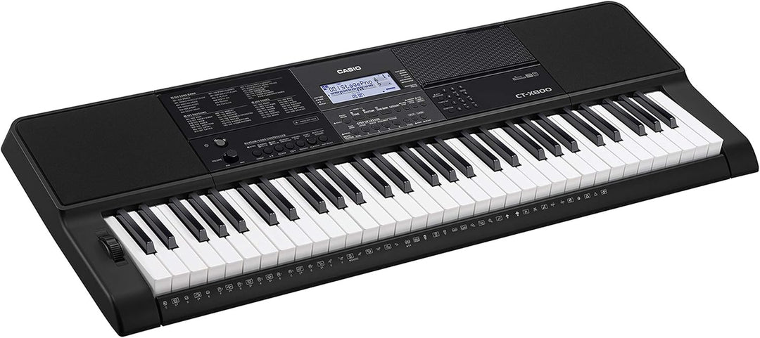 Casio CT-X800 Keyboard mit 61 anschlagdynamischen Standardtasten und Begleitautomatik Single, Single