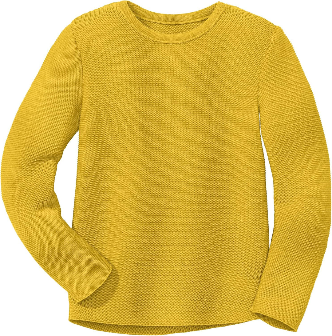 Disana Linksstrick-Pullover 86-92 Curry, 86-92 Curry