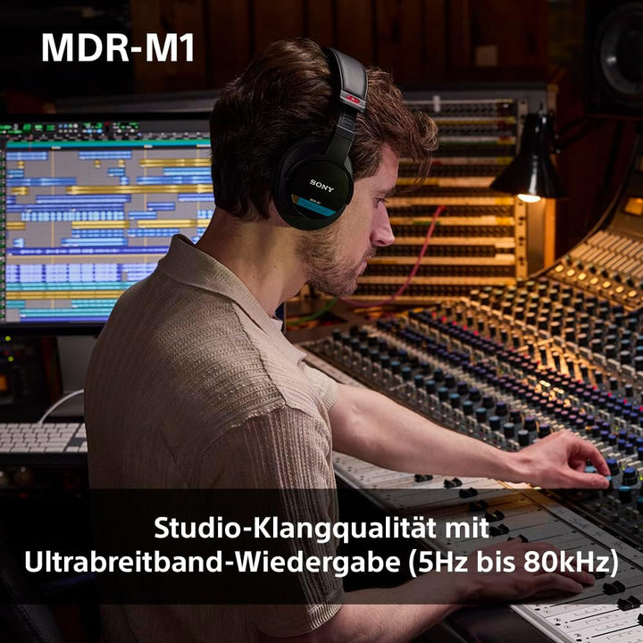 Sony MDR-M1 Studio-Kopfhörer mit geschlossenem Rücken - kabelgebunden, Ultra-Breitband-Wiedergabe (5