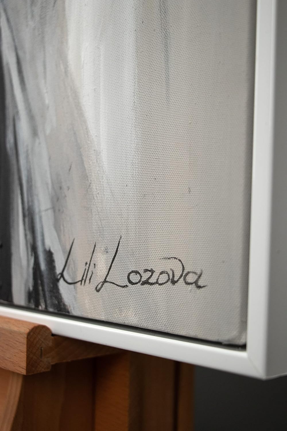 YS-Art XXL Abstrakt Acryl Gemälde auf Leinwand mit Rahmen Mechelen handgemalte Wandbilder Wohnzimmer