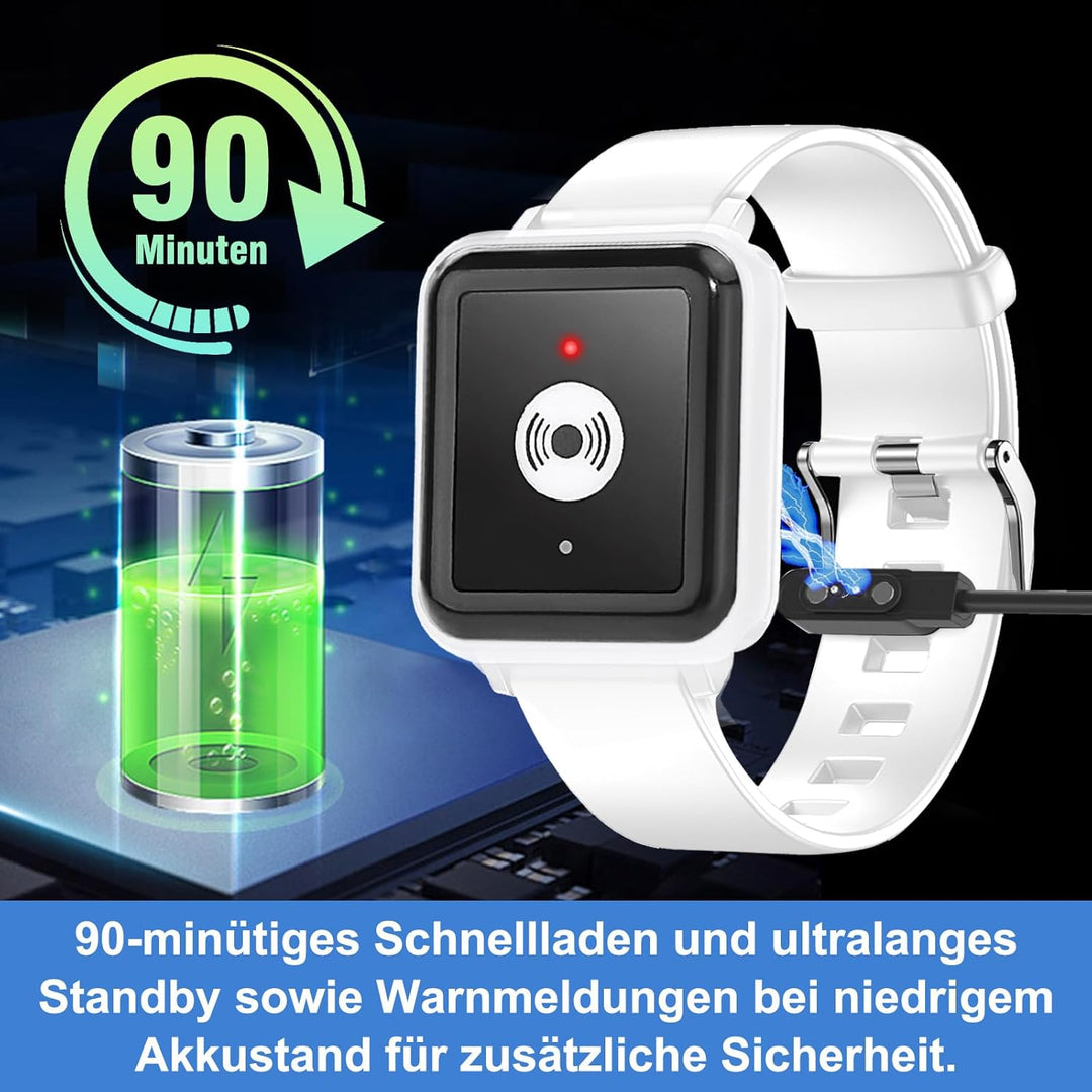 DAYTECH Notrufknopf für Senioren auf Handy, WiFi Tuya Smart Senioren Notfallknopf Alert System, Haus