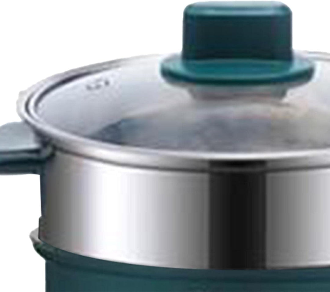 perfk Elektrische Töpfe Elektrischer Reiskocher Antihaft-Mehrzweck-2-Gang-1,8-Liter-Ramen-Kocher-Küc