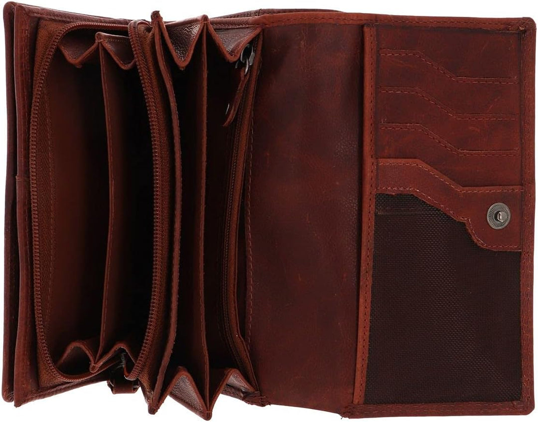 MUSTANG Udine Wallet with Flap Cognac