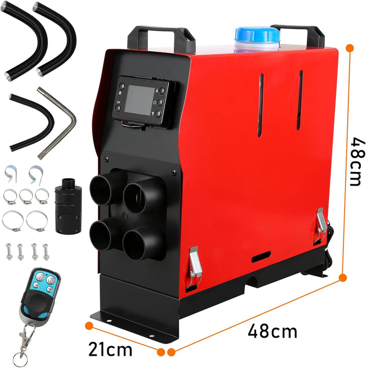 Randaco Standheizung Diesel, All in One 5KW 12V Diesel Lufterhitzer, Luft Dieselheizung mit LCD Moni