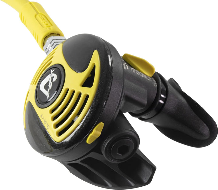 Cressi Octopus zum Tauchen - Premium Octopus mit gelber Röhre XS, XS