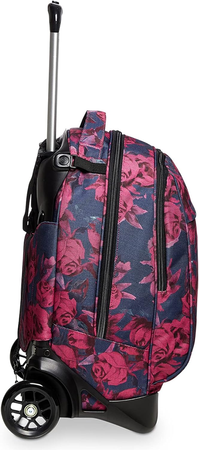 Invicta TROLLEY, Rucksack mit Trolleyfunktion, 3 in 1, Schulranzen mit Rollen, Abnehmbarer Rucksack,