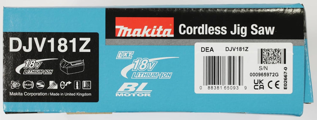Makita DJV181Z Akku-Pendelstichsäge 18 V (Akku und Ladegerät NICHT im Lieferumfang enthalten), ohne