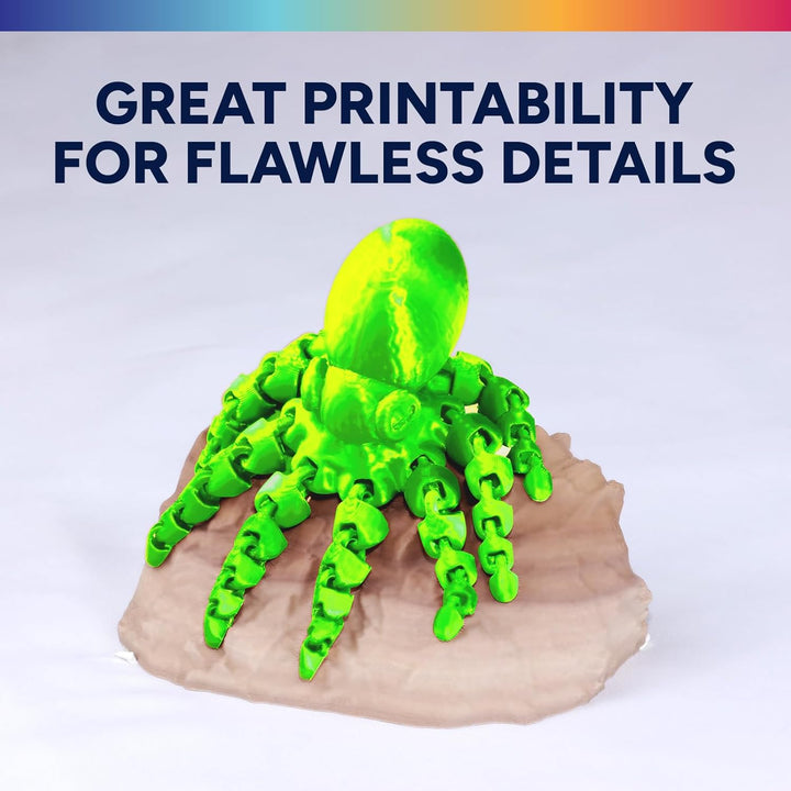 OVERTURE Silk PLA PLA Filament, 1,75 mm Verbrauch, 1 kg Filament (2,2 lbs), Massgenauigkeit 99% Wahr