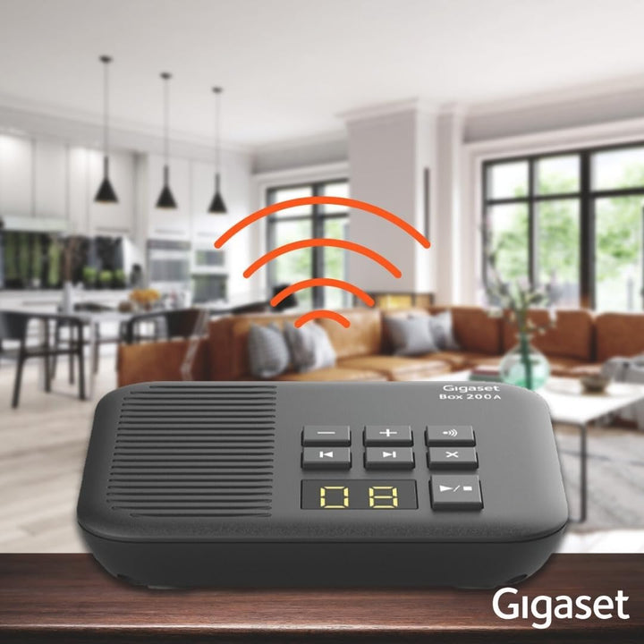 Gigaset Box 200A - DECT-Basis-Station mit Anrufbeantworter für Ihr eigenes Kommunikationssystem mit