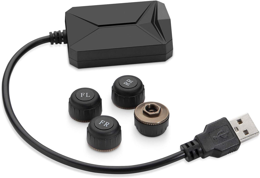XTRONS TPMS Auto Reifendruck Kontroll Alarmsystem mit 4 Externe Sensoren für XTRONS Android 9.0 Auto