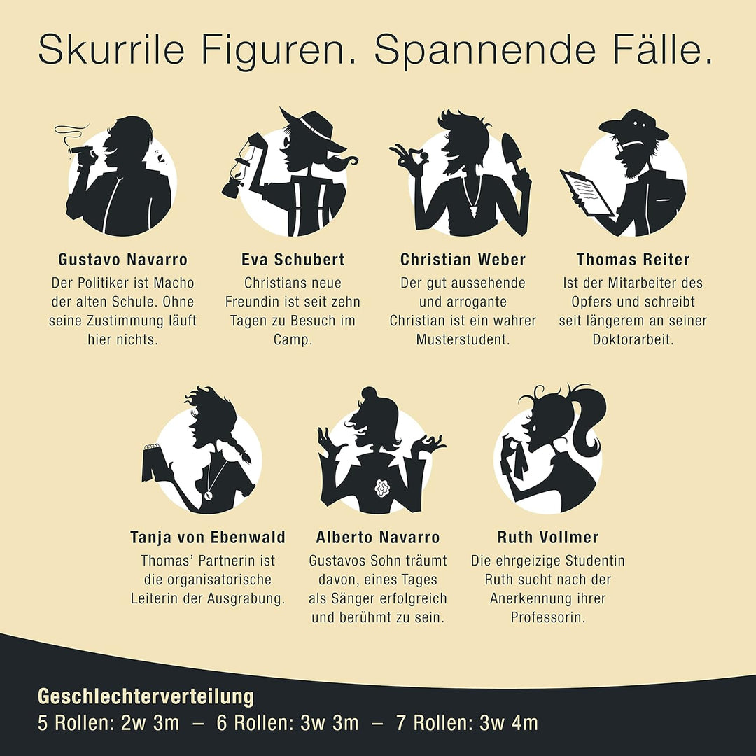 CULINARIO MORTALE® – Expedition in den Tod - Krimidinner für Zuhause für 5 bis 7 Personen - unterhal