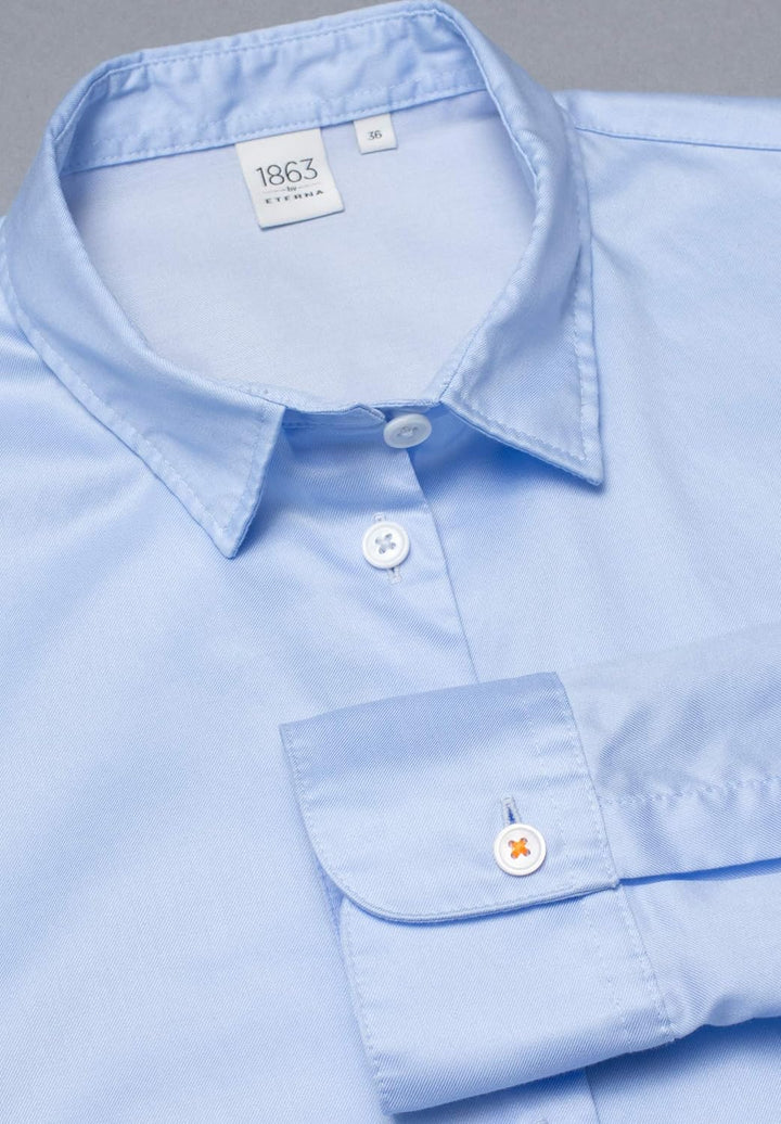 eterna Langarm Bluse 1863 by Premium unifarben