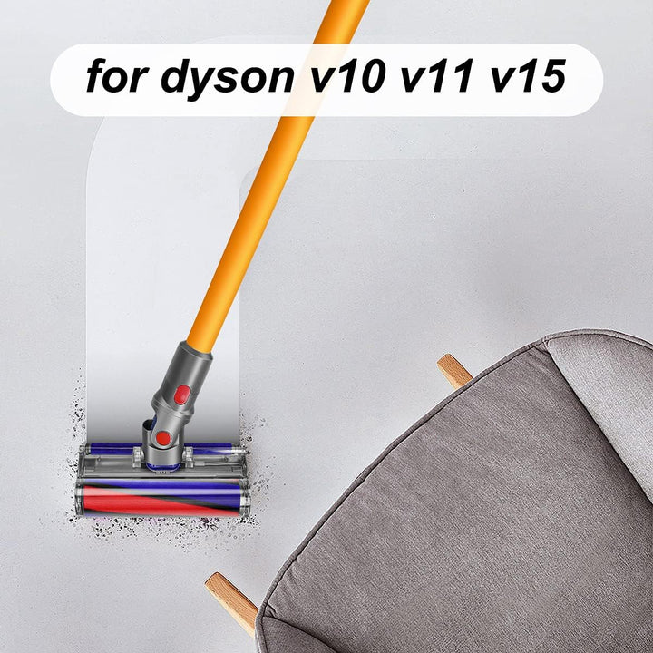 DrRobor Softwalze Bodendüse Zubehör für Dyson V10 V11 V15 Staubsauger, Elektrischer Soft Roller Bürs