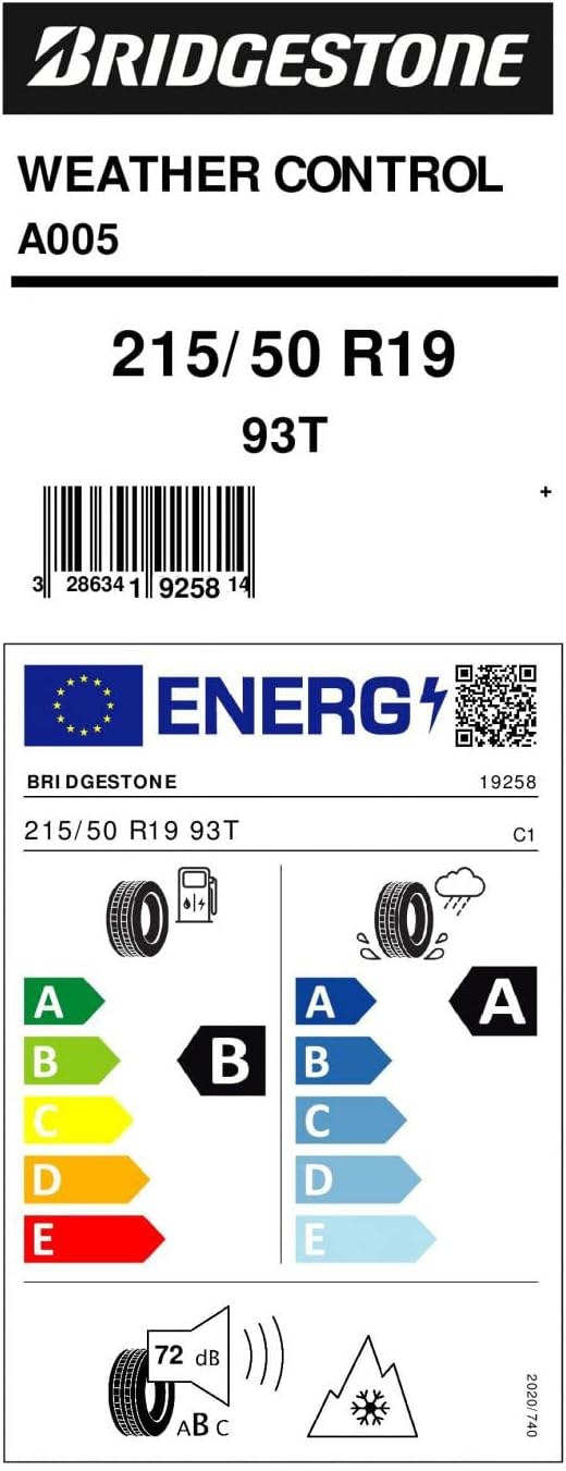 Bstone 215/50R19 93T A005 SLT C+ 72BA 215/50R19 93T - (+)/M+S/3PMSF, 215/50R19 93T - (+)/M+S/3PMSF